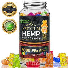 3000mg Natural Hemp Bears Gummies Organic Hemp Candy Private label